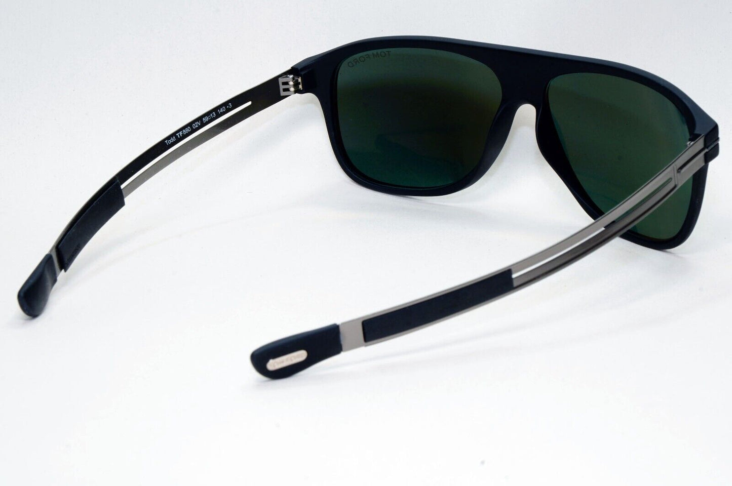 Tom Ford Sunglasses Todd Black Dark Green Gunmetal Pilot FT0880 TF 880 02V