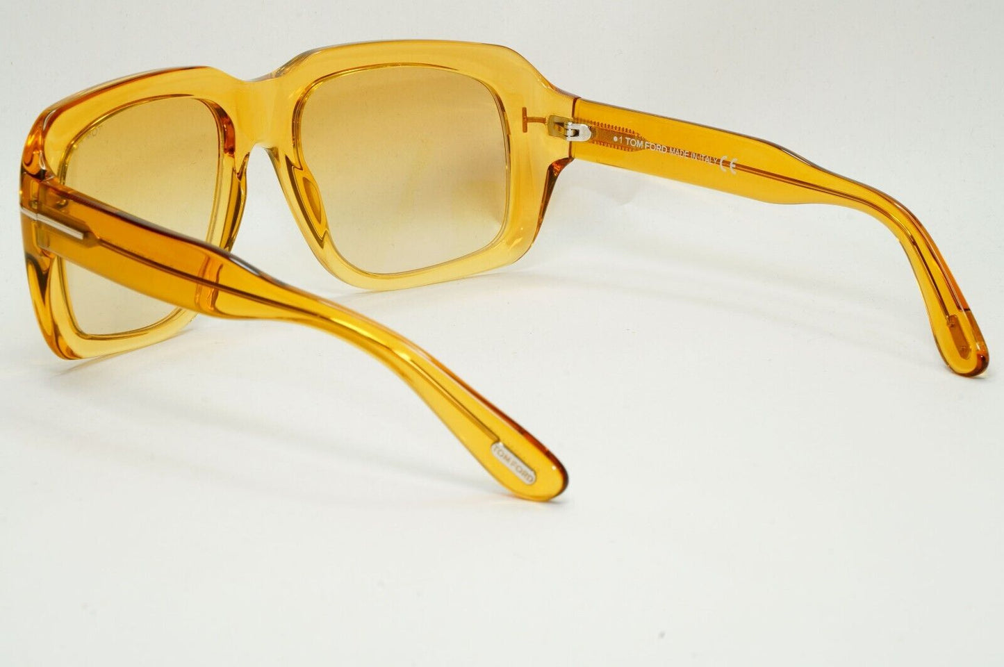 Tom Ford Sunglasses Bailey-02 Yellow Honey Transparent Square FT0885 TF 885 39F