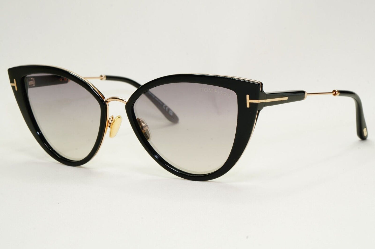 Tom Ford Sunglasses Anjelica-02 Black Gold Grey Cat Eye FT0868 TF 868 01C 57mm