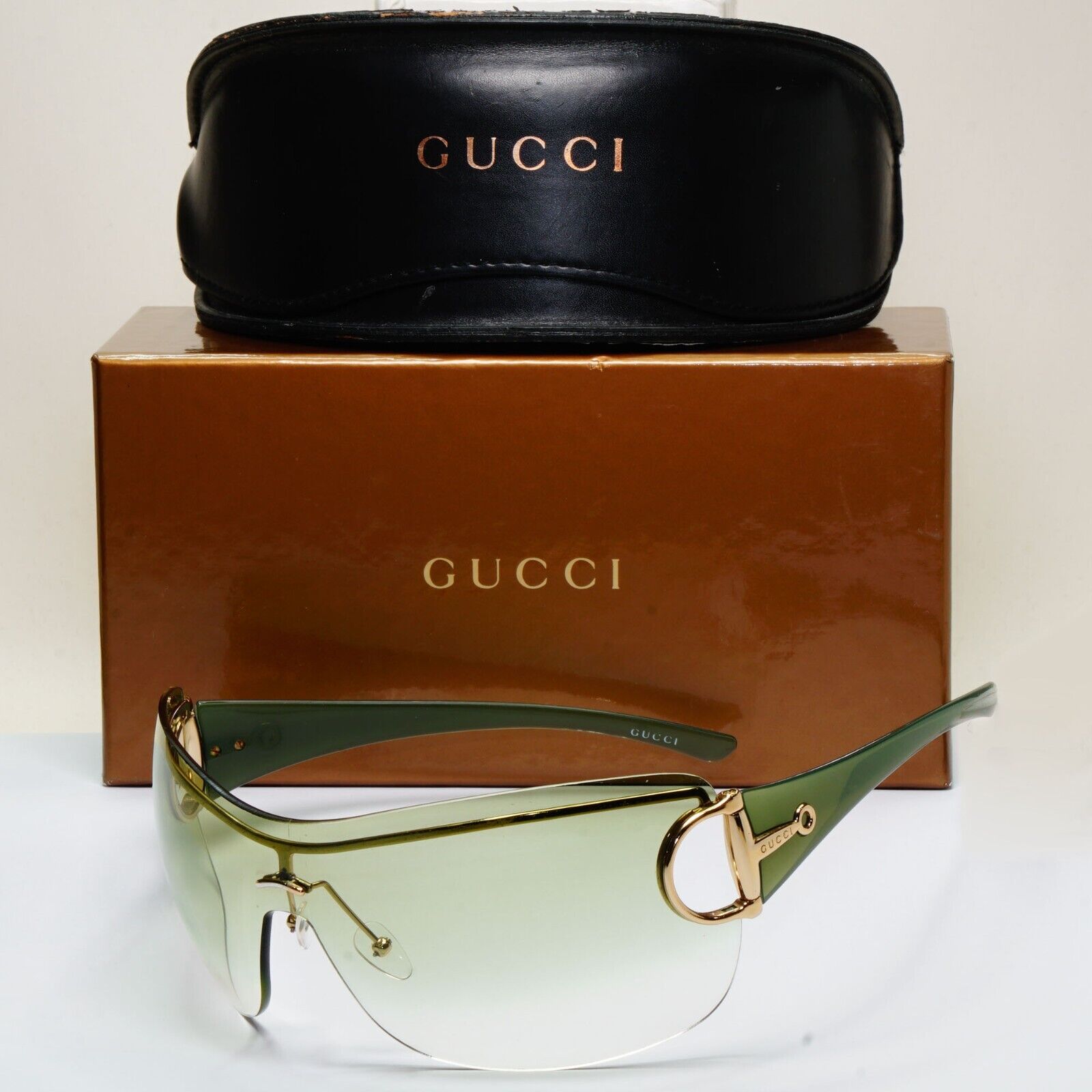 Gucci Sunglasses 2006 Vintage Green Transparent Horsebit GG 2711/S Z8C 291024