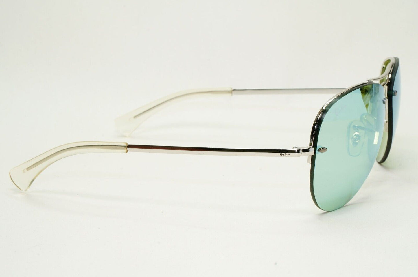 Ray-Ban Sunglasses Rimless Aviator Green Flash Mirror RB 3449 9043/30 59mm