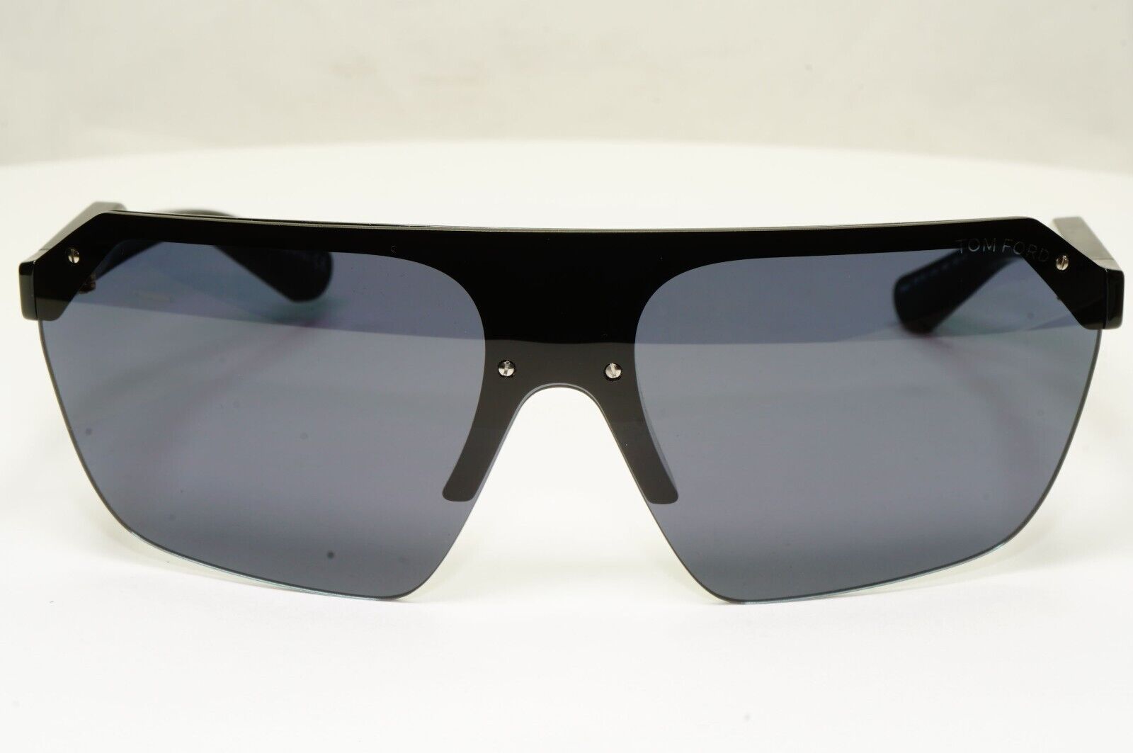 Tom Ford Mens Shield Visor Glossy Black Sunglasses Razor TF 797 01A 301024