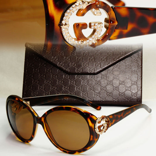 Gucci Sunglasses 2009 Vintage Brown Tortoise Gold Large GG 3069/S V08CC 180224