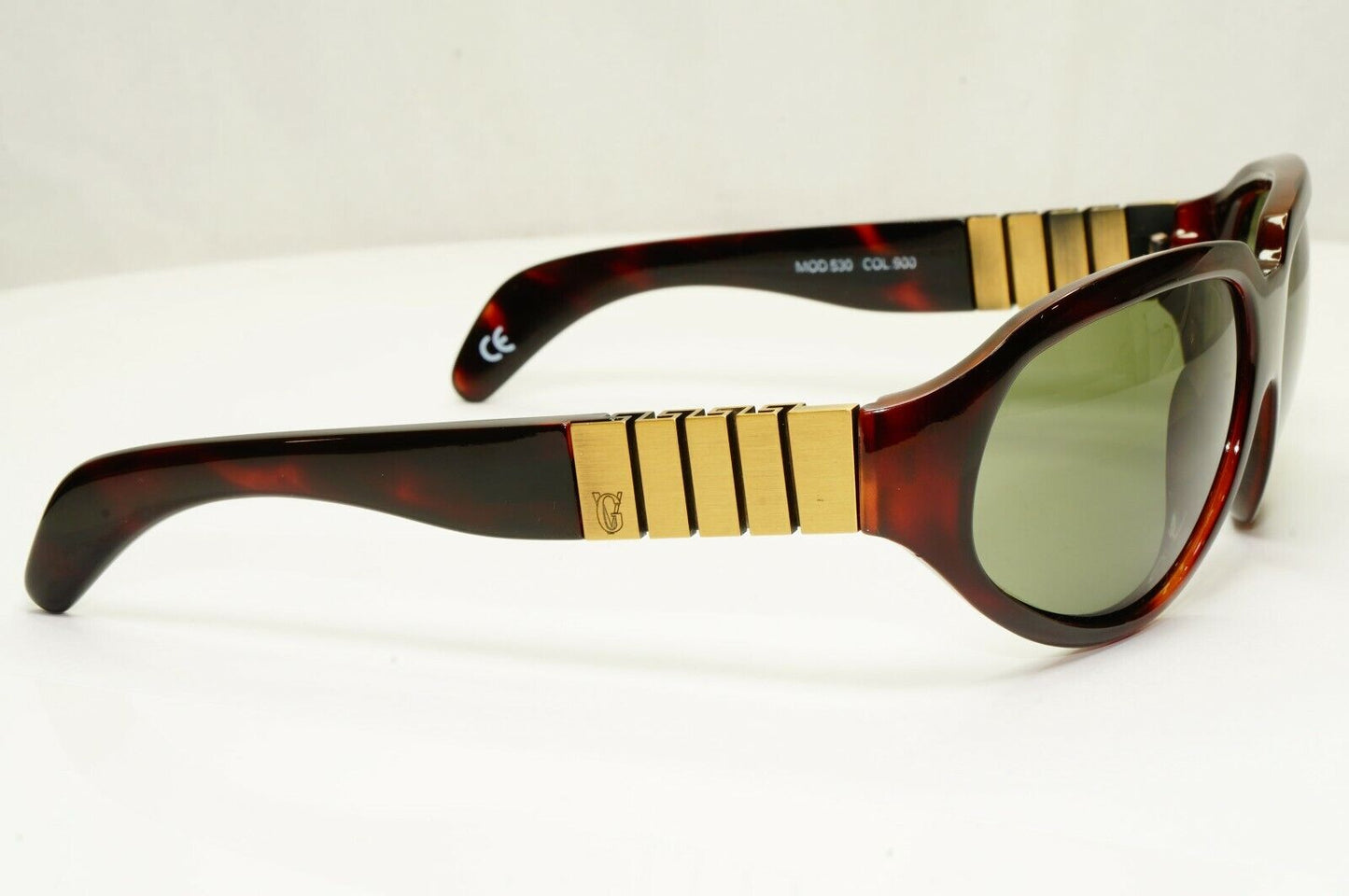 Gianni Versace 1996 Mens Vintage Brown Square Sunglasses Meander MOD 530 COL 900