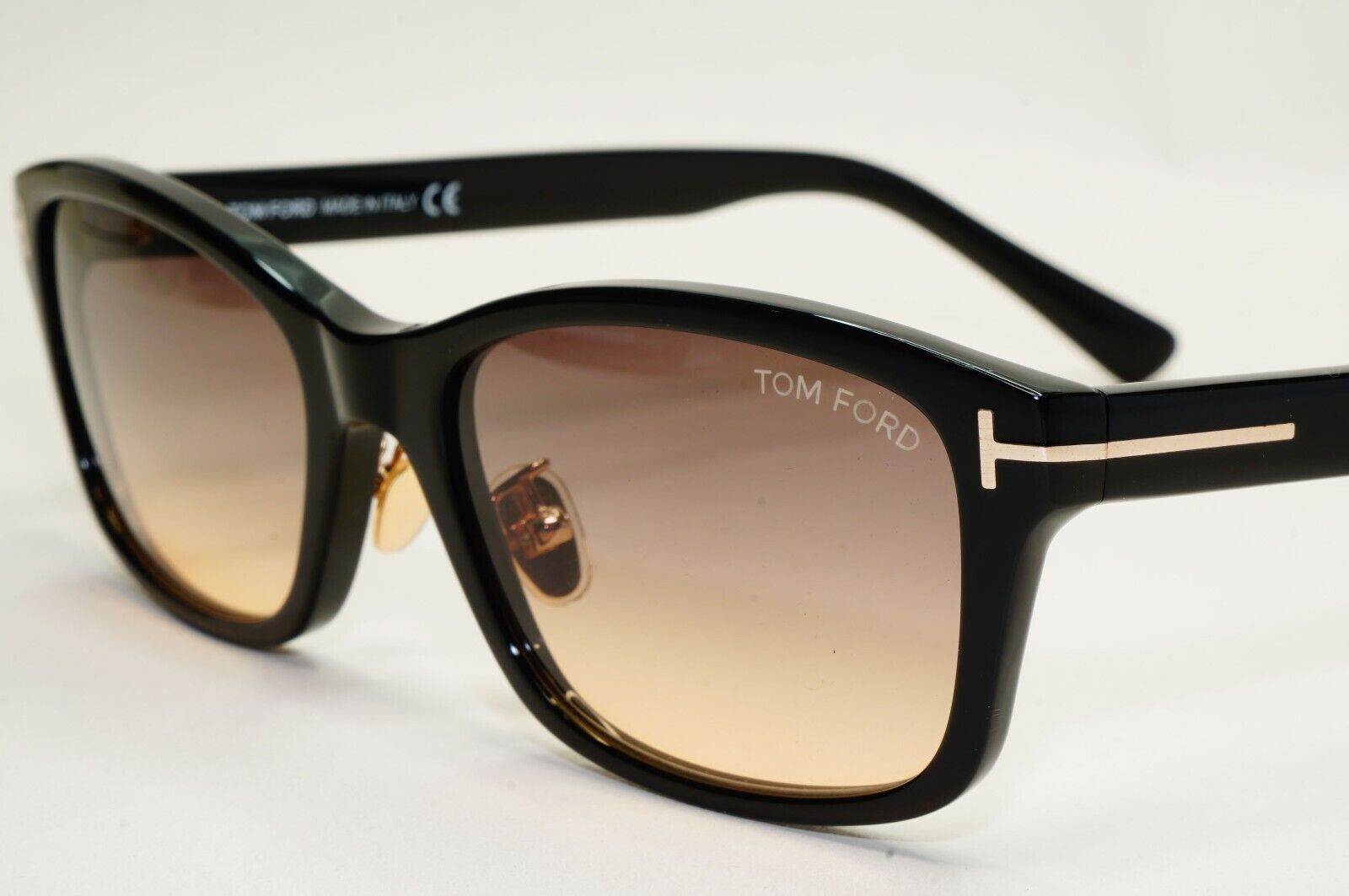 Tom Ford Sunglasses Black Brown Gradient Rectangle FT0875-D TF 875-D 01B 56mm