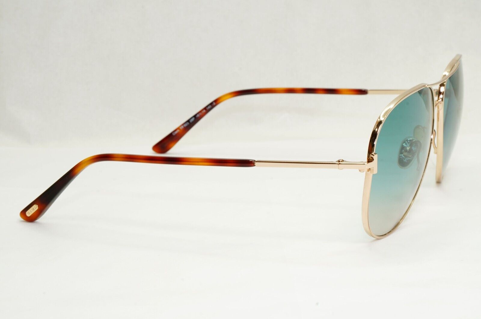 Tom Ford Sunglasses Clark Gold Pilot Blue Green Gradient FT0823 TF 823 28P [B]