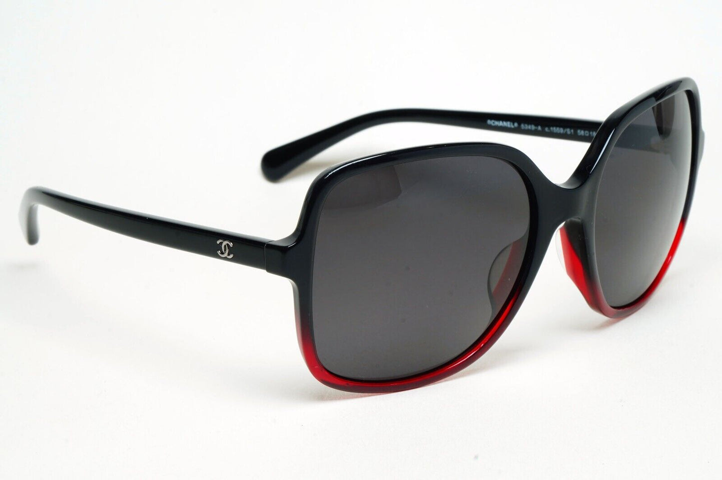 Chanel Sunglasses Square Black Glossy Bordo Red Large 5349-A c.1559/S1 261124