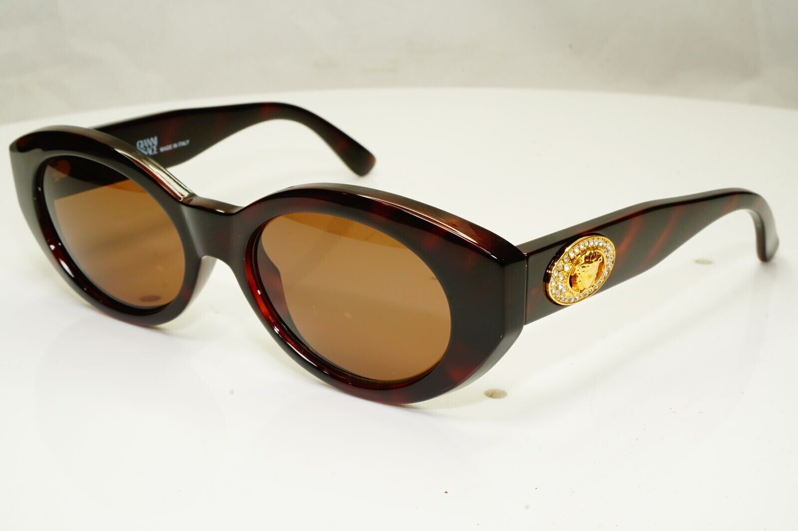 Gianni Versace Sunglasses 1996 Vintage Brown Gold Medusa MOD 480/H COL 900