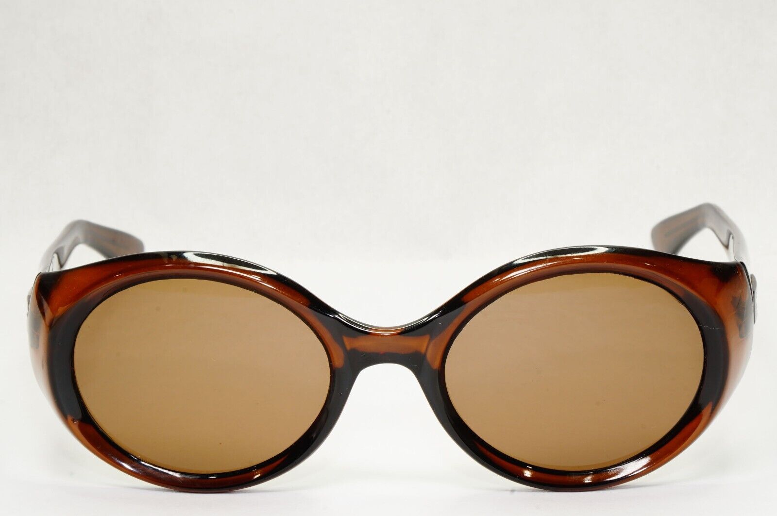 Gucci Sunglasses 1997 Vintage Brown Transparent Oval Retro GG 2434/S 9UE 121223