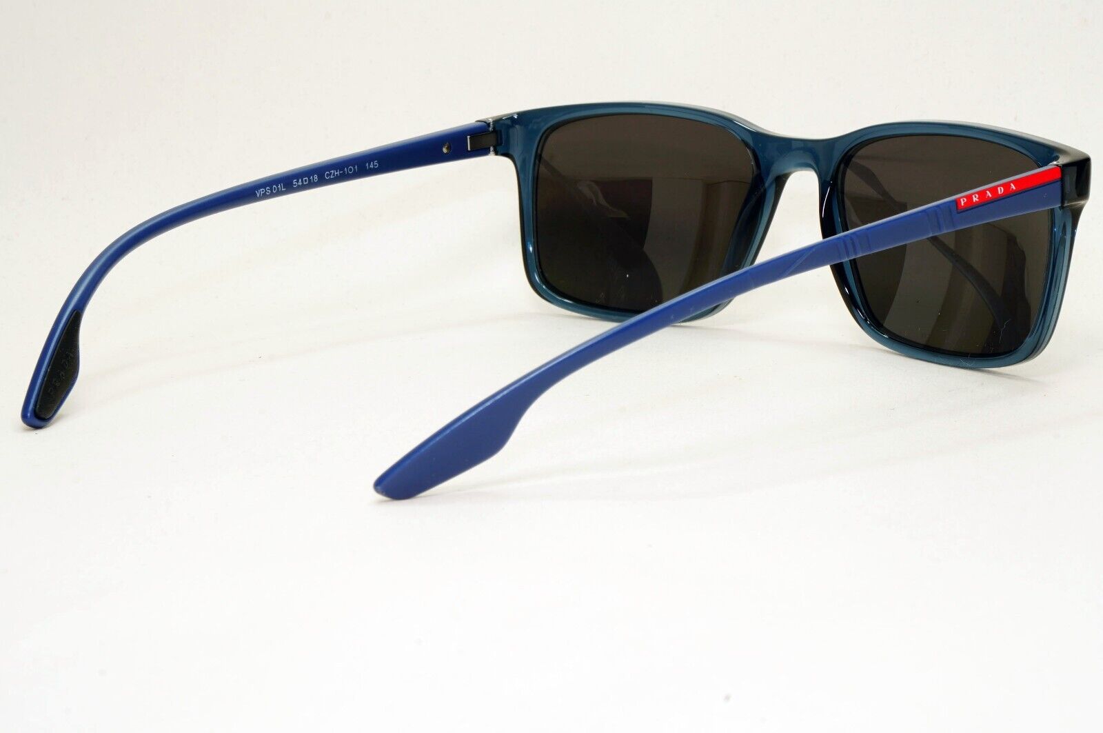 Prada Sunglasses Blue Black Square PS01LV VPS 01L CZH-1O1 54mm