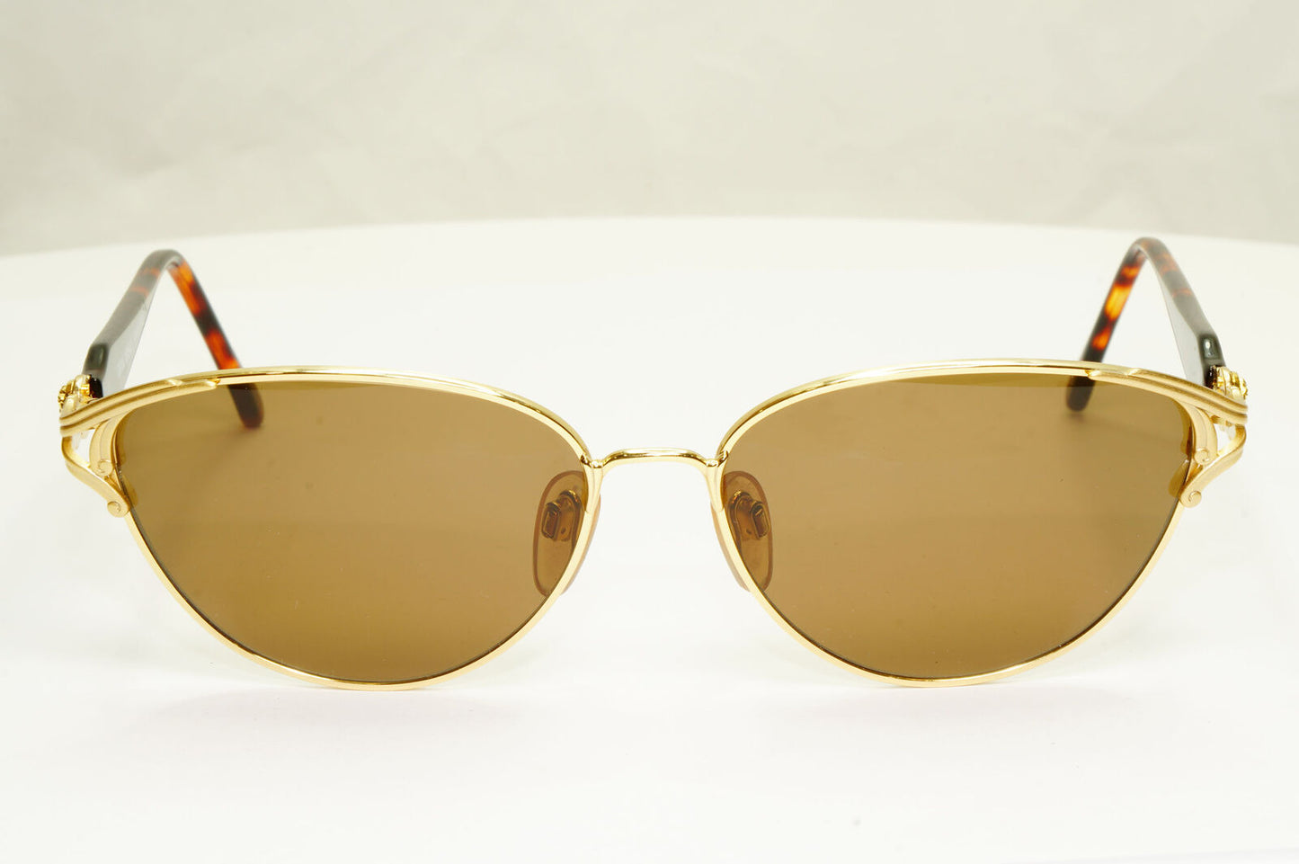 Gianni Versace 1995 Vintage Gold Medusa Brown Retro Sunglasses MOD G36 COL 03L