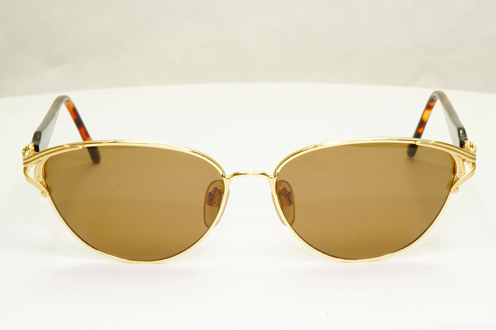 Gianni Versace 1995 Vintage Gold Medusa Brown Retro Sunglasses MOD G36 COL 03L