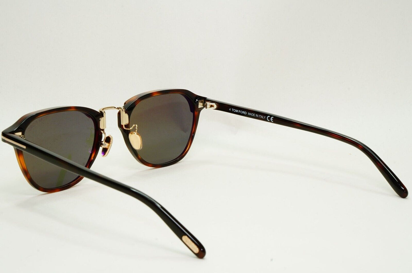 Tom Ford Sunglasses Brown Tortoiseshell Green Square FT0878-D TF 878-D 52N 53mm