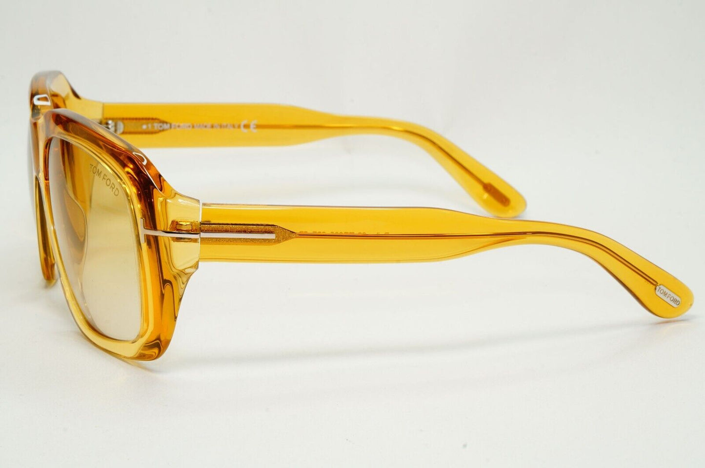 Tom Ford Sunglasses Bailey-02 Yellow Honey Transparent Square FT0885 TF 885 39F