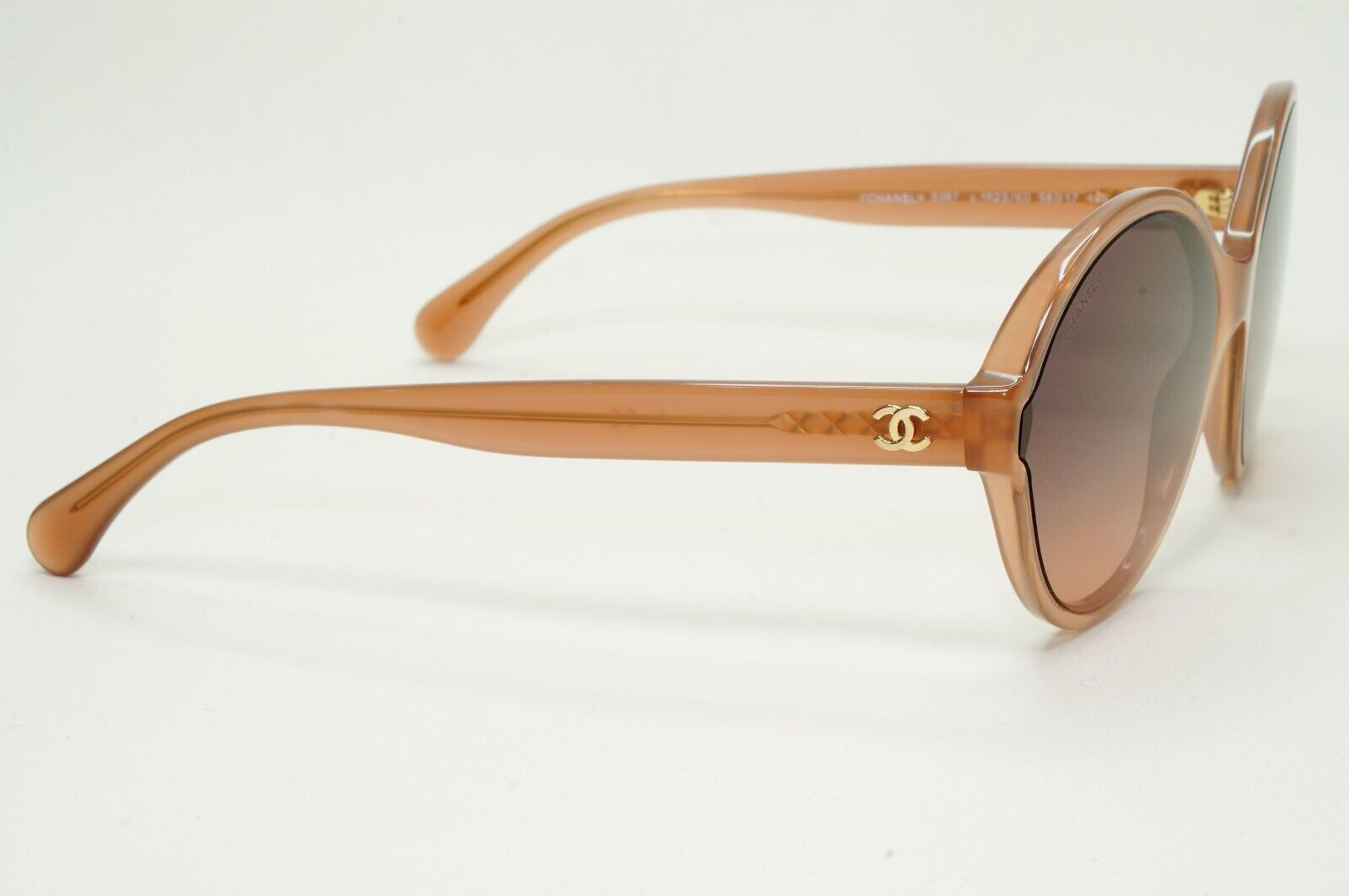 Chanel Sunglasses Brown Gradient Gold Round 5387 c.1623/K0 58mm