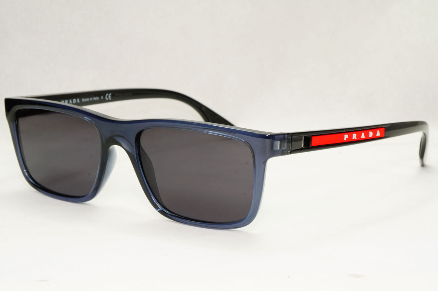 Prada Sunglasses Black Blue Dark Transparent Square PS02OV VPS 02O CZH-1O1 53mm