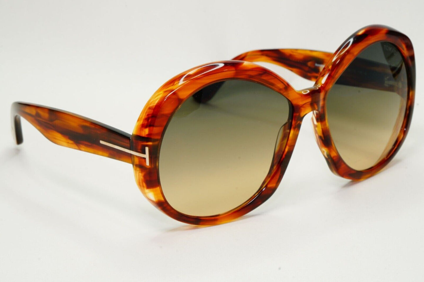 Tom Ford Sunglasses Annabelle Brown Tortoise Oversized Large FT1010 TF 1010 55B