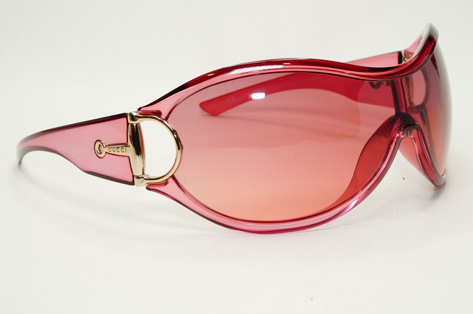 Gucci Sunglasses 2006 Vintage Pink Transparent Horsebit GG 2561/S PT5 291024