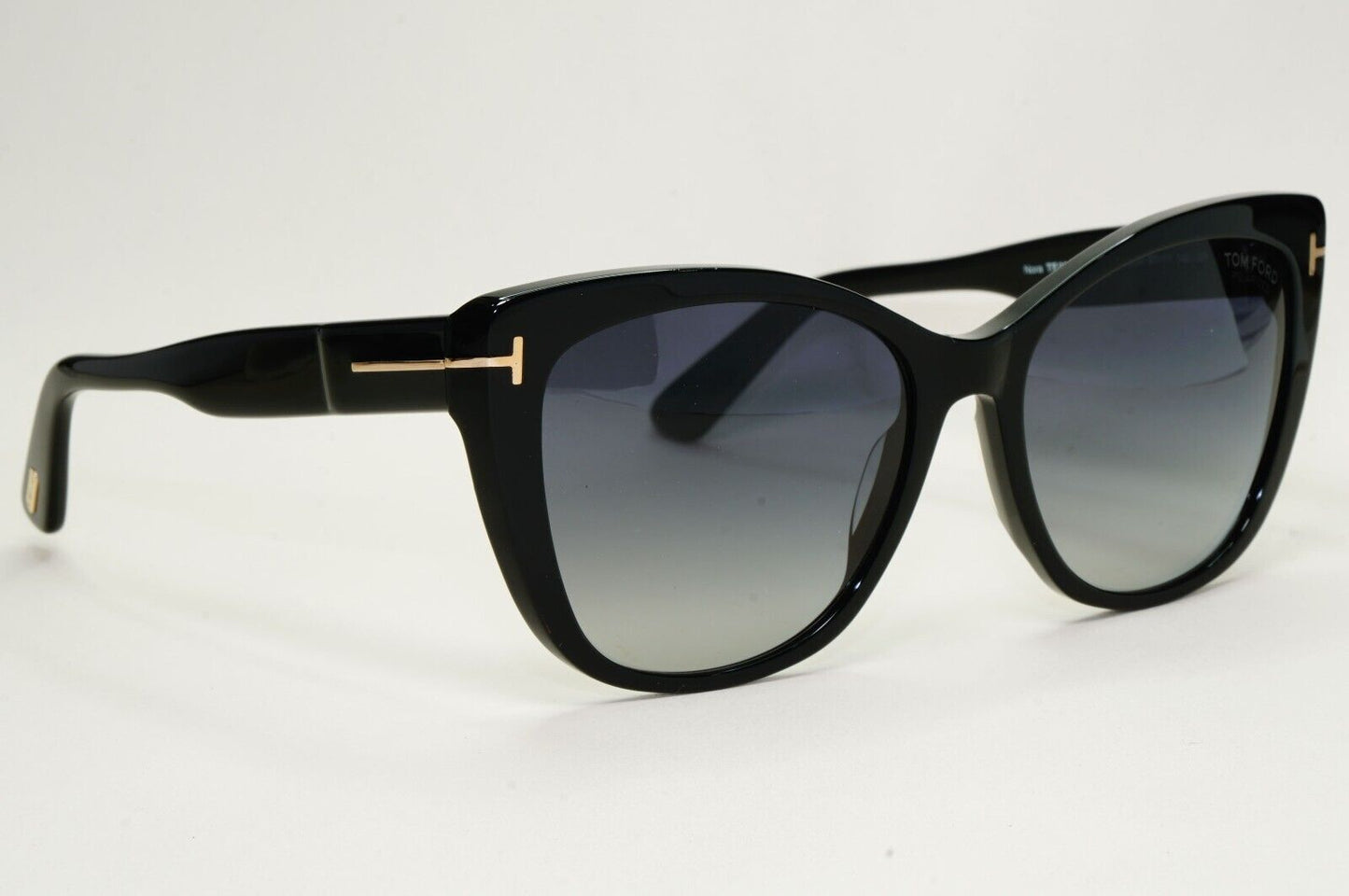 Tom Ford Sunglasses Nora Black Polarised Square Grey Gradient FT0937 TF 937 01D