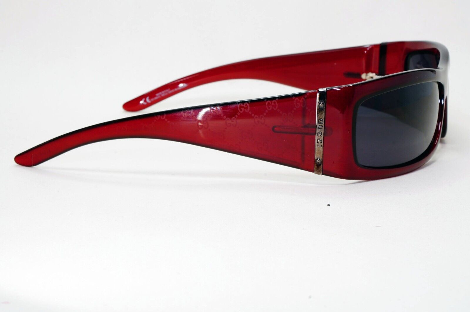 Gucci Sunglasses 2004 Vintage Monogram Dark Red Black GG 1564/S RECL3 291024