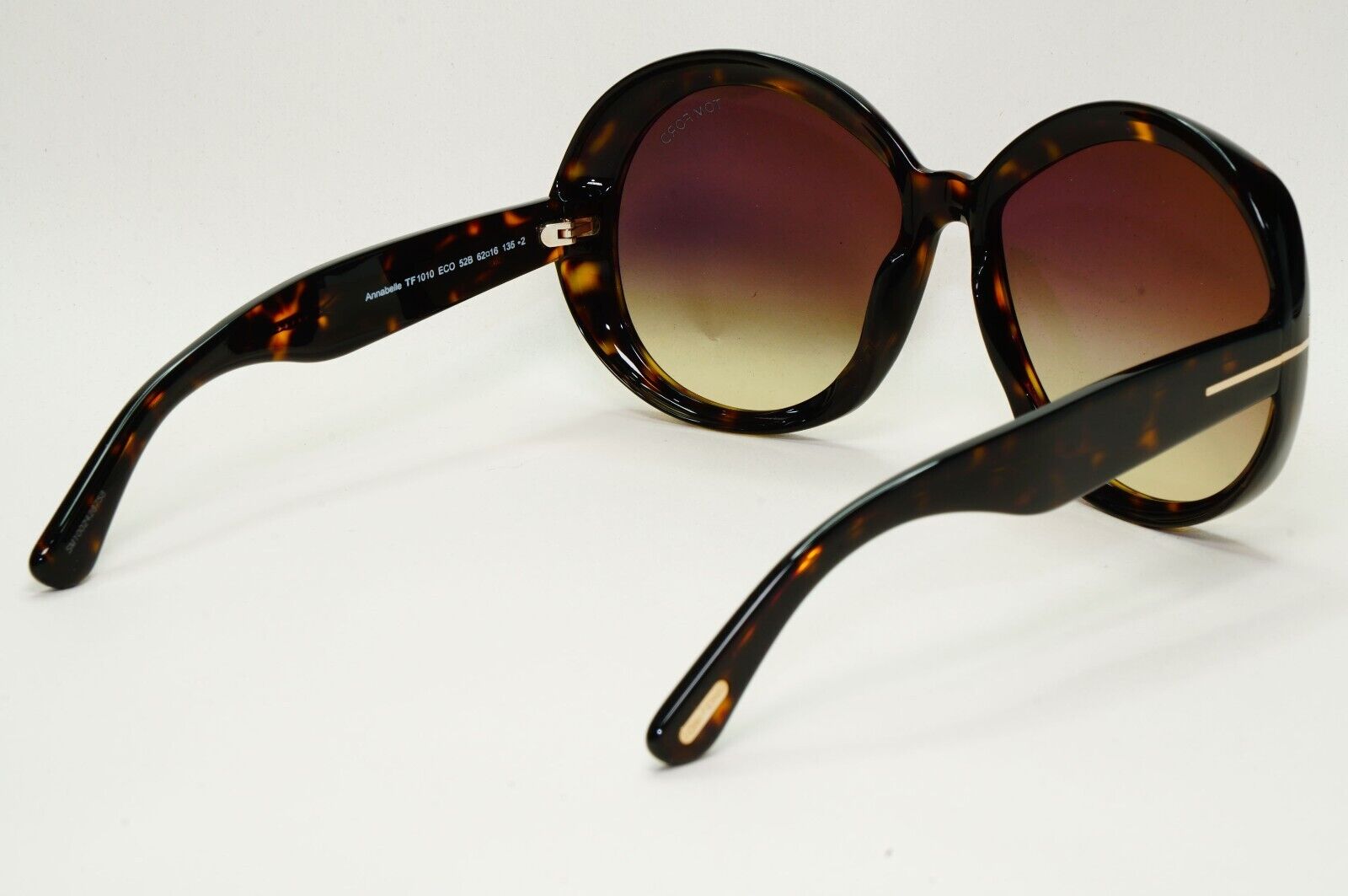 Tom Ford Sunglasses Annabelle Brown Tortoise Oversized Large TF1010 TF 1010 52B