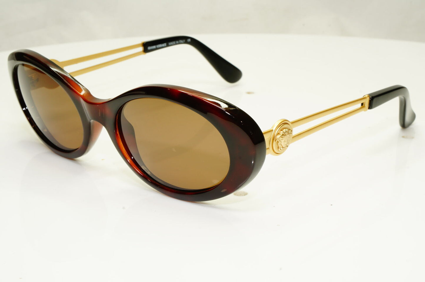 Gianni Versace 1996 Womens Vintage Gold Medusa Sunglasses MOD 342/A COL 900