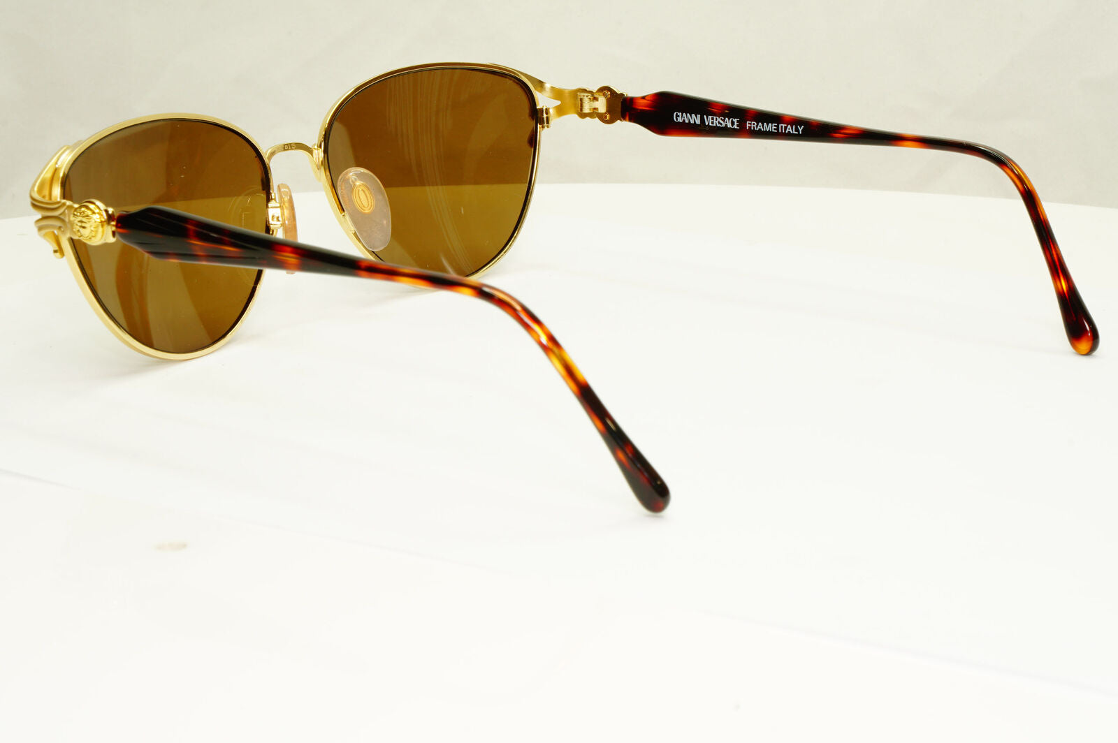 Gianni Versace 1995 Vintage Gold Medusa Brown Retro Sunglasses MOD G36 COL 03L