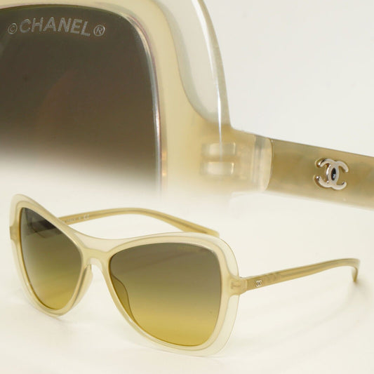 Chanel Sunglasses Olive Green Gradient Square Butterfly 5388 c.1622/L0 57mm