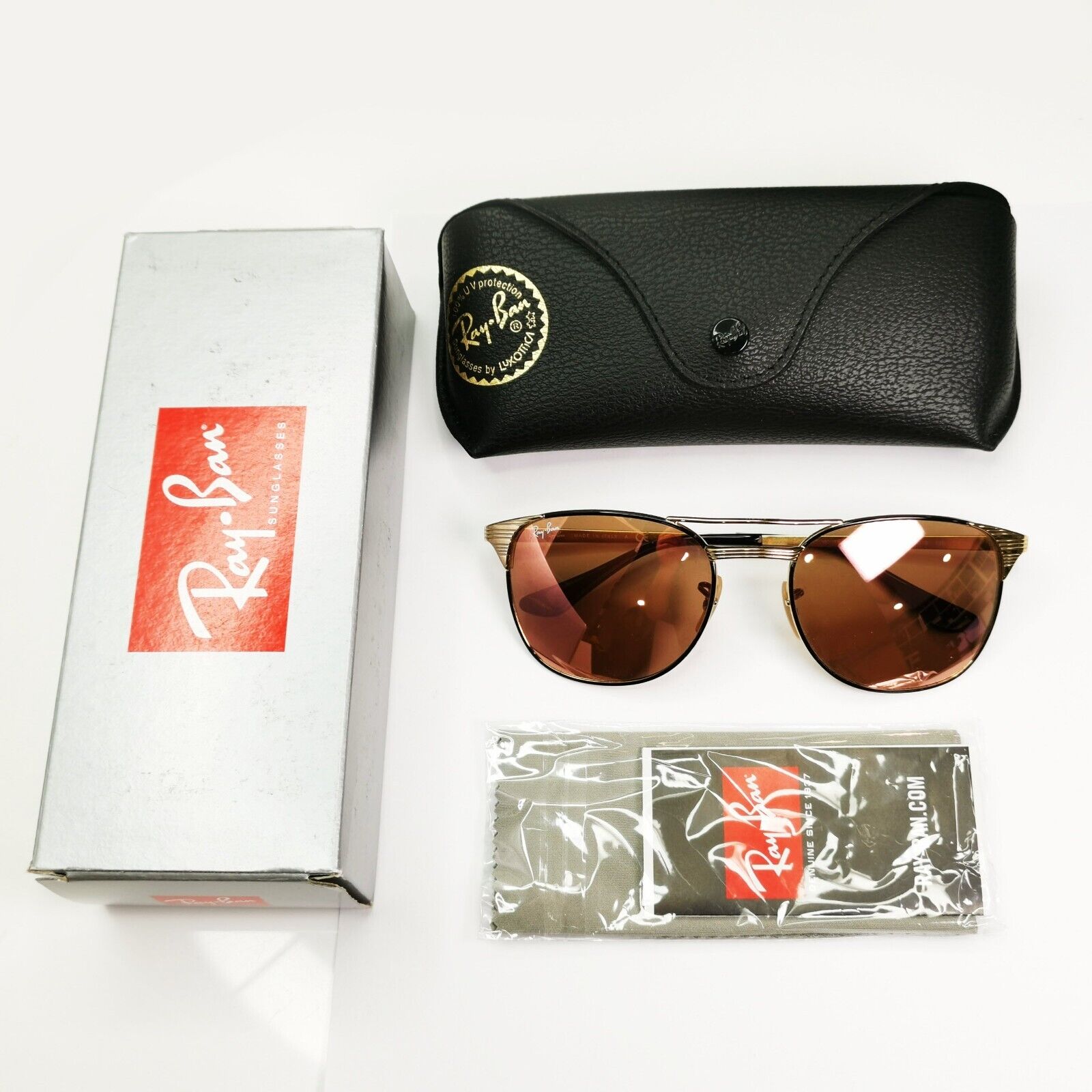 Ray-Ban Sunglasses Signet Gold Copper Flash Mirror RB 3429-M 9000/Z2 55mm