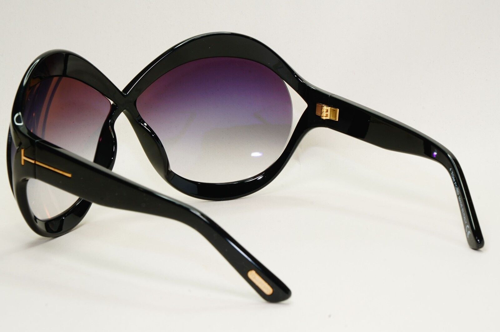 Tom Ford Sunglasses Carine-02 Black Oversized Gradient Large FT0902 TF 902 01B