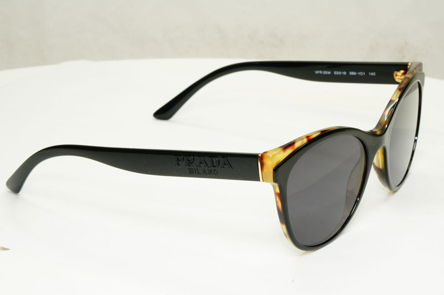 Prada Sunglasses Black Glossy Fashion Designer PR05WV VPR 05W 389-1O1 180323