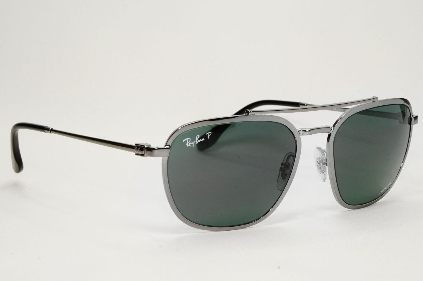 Ray-Ban Sunglasses Chromance Polarised Gunmetal Grey Green RB 3708 004/O9