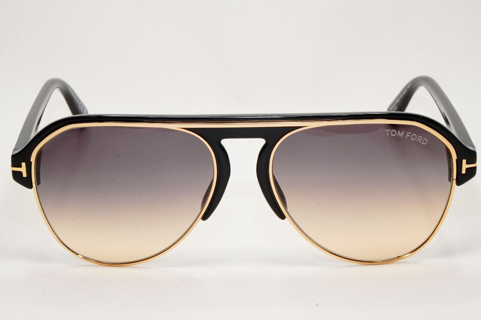 Tom Ford Sunglasses Marshall Black Gold Grey Gradient Pilot FT0929 TF 929 01B