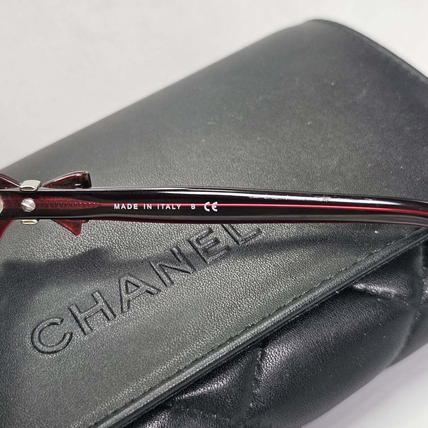 Chanel Sunglasses Bow Burgundy Dark Red Grey Gradient 5170 c.539/3C 050124