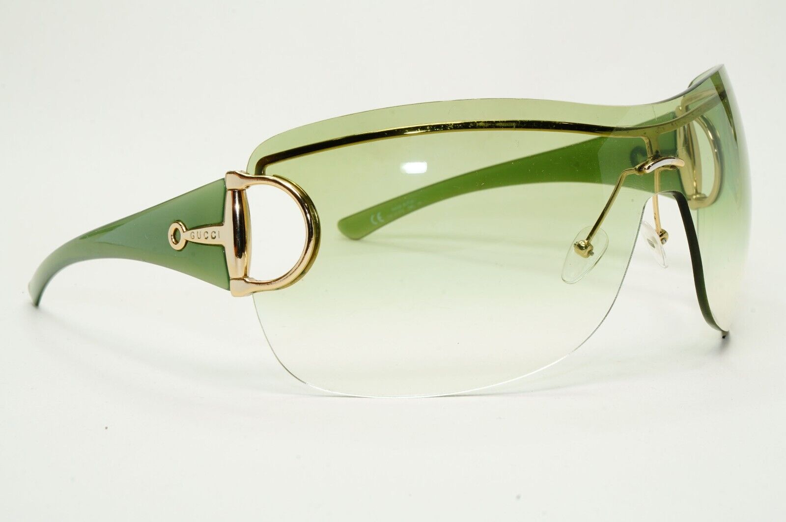 Gucci Sunglasses 2006 Vintage Green Transparent Horsebit GG 2711/S Z8C 291024