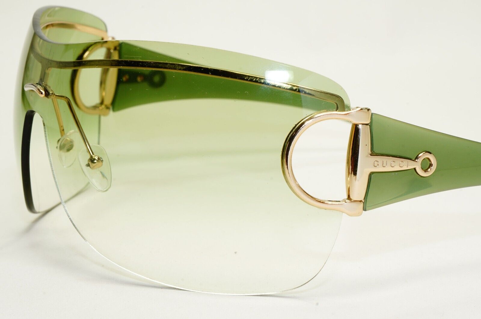 Gucci Sunglasses 2006 Vintage Green Transparent Horsebit GG 2711/S Z8C 291024