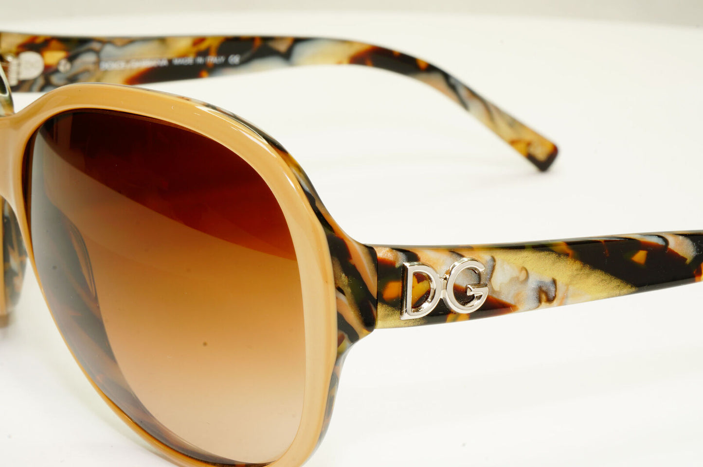 Authentic Dolce & Gabbana Womens Sunglasses Marble Brown DG 4048 851/13 240122