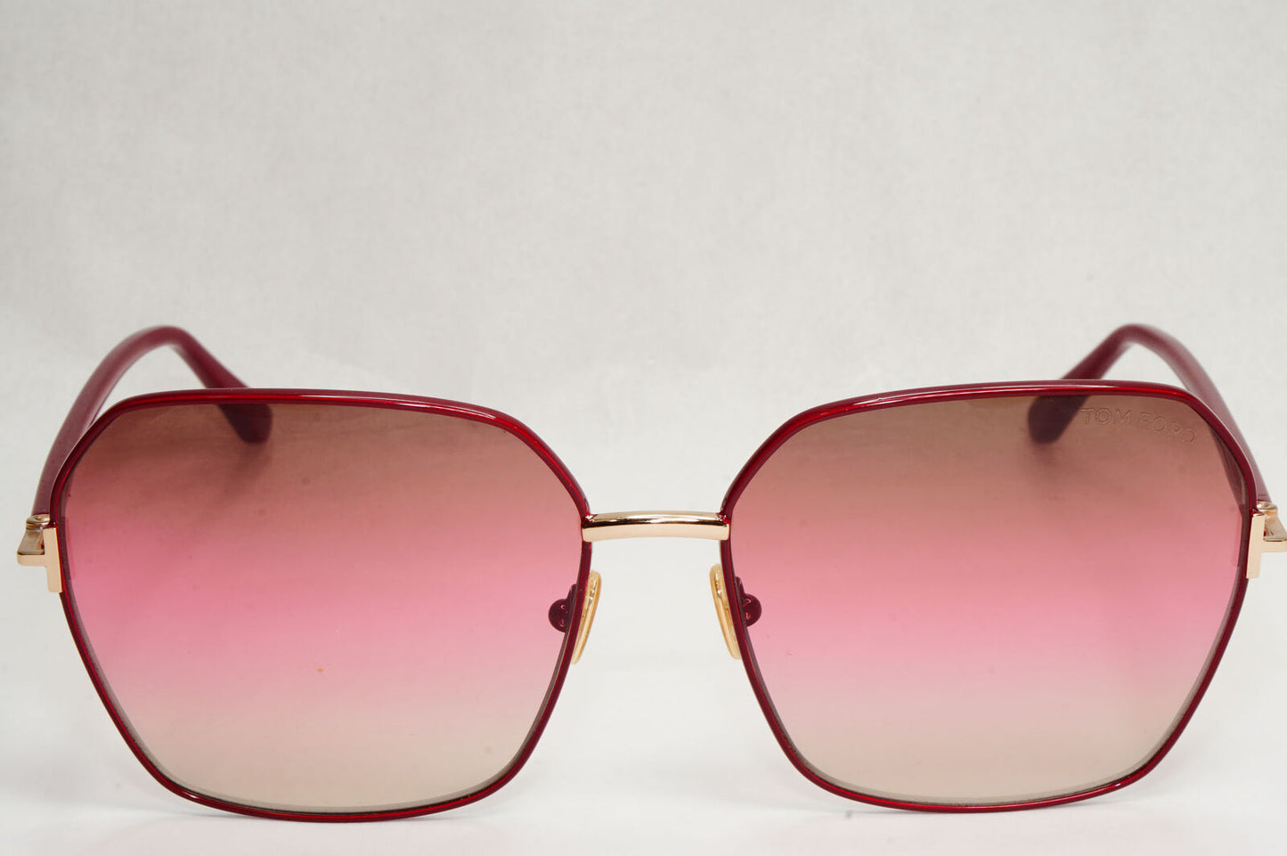 Tom Ford Sunglasses Claudia-02 Dark Red Burgundy Gradient FT0839 TF 839 69F