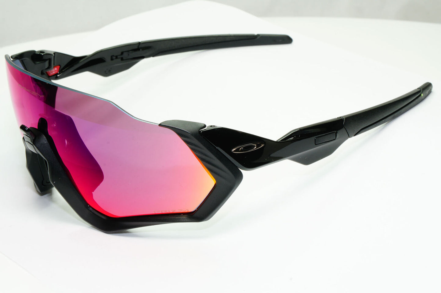 Oakley Flight Jacket Sunglasses Red Mirror Orange Black Prizm Road OO 9401 0137