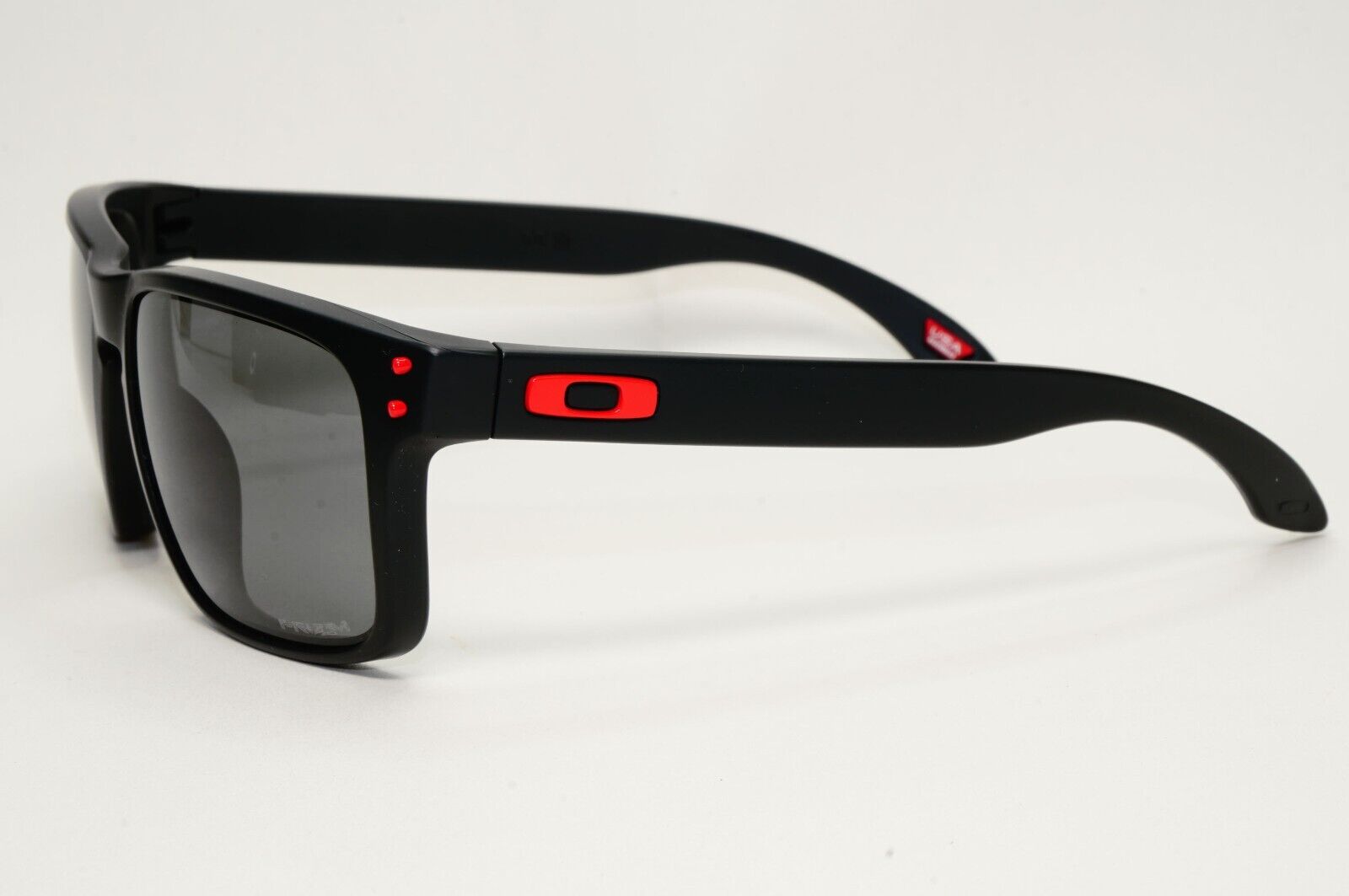 Oakley Sunglasses Holbrook Black Matte Grey Prizm Square Red OO 9102 U2 57mm