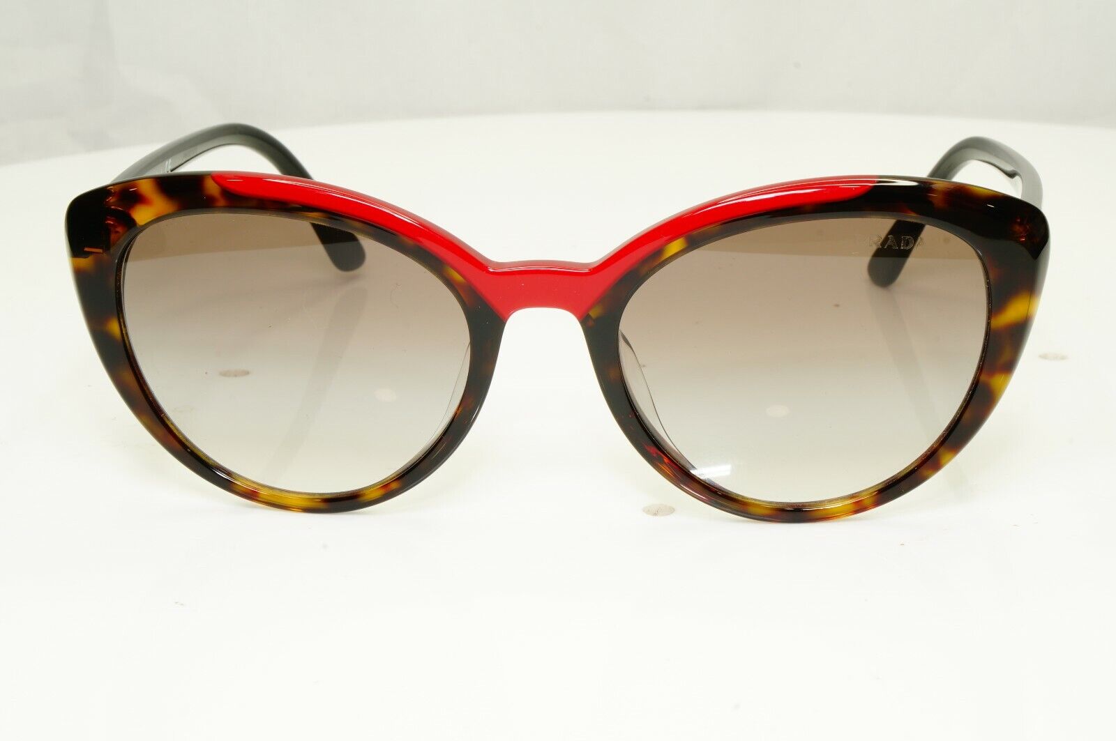 Prada Brown Red Tortoise Shell Womens Sunglasses Ultravox SPR 02V F 320-0A7