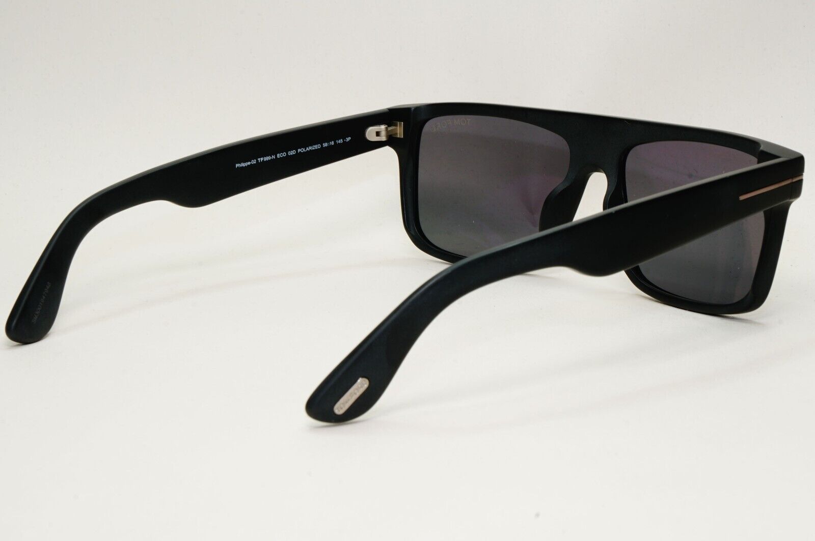 Tom Ford Sunglasses Black Polarised Matte Philippe-02 FT0999-N TF 999-N 02D 58mm