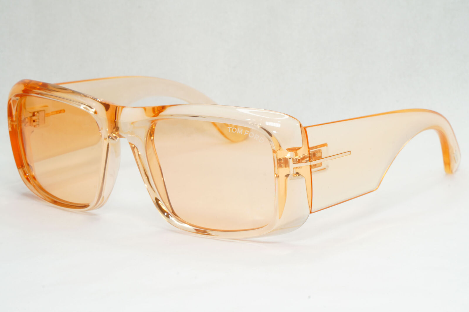 Tom Ford Sunglasses Orange Aristotle Transparent Light Square FT0731 TF 731 45E