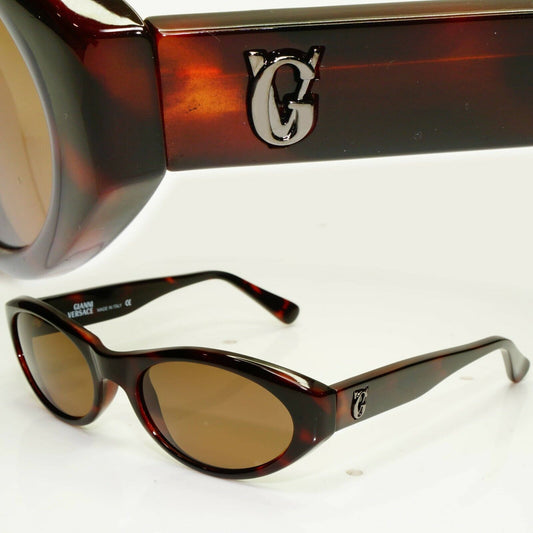 Gianni Versace 1996 Unisex Vintage Brown Sunglasses GV MOD 470/G COL 900