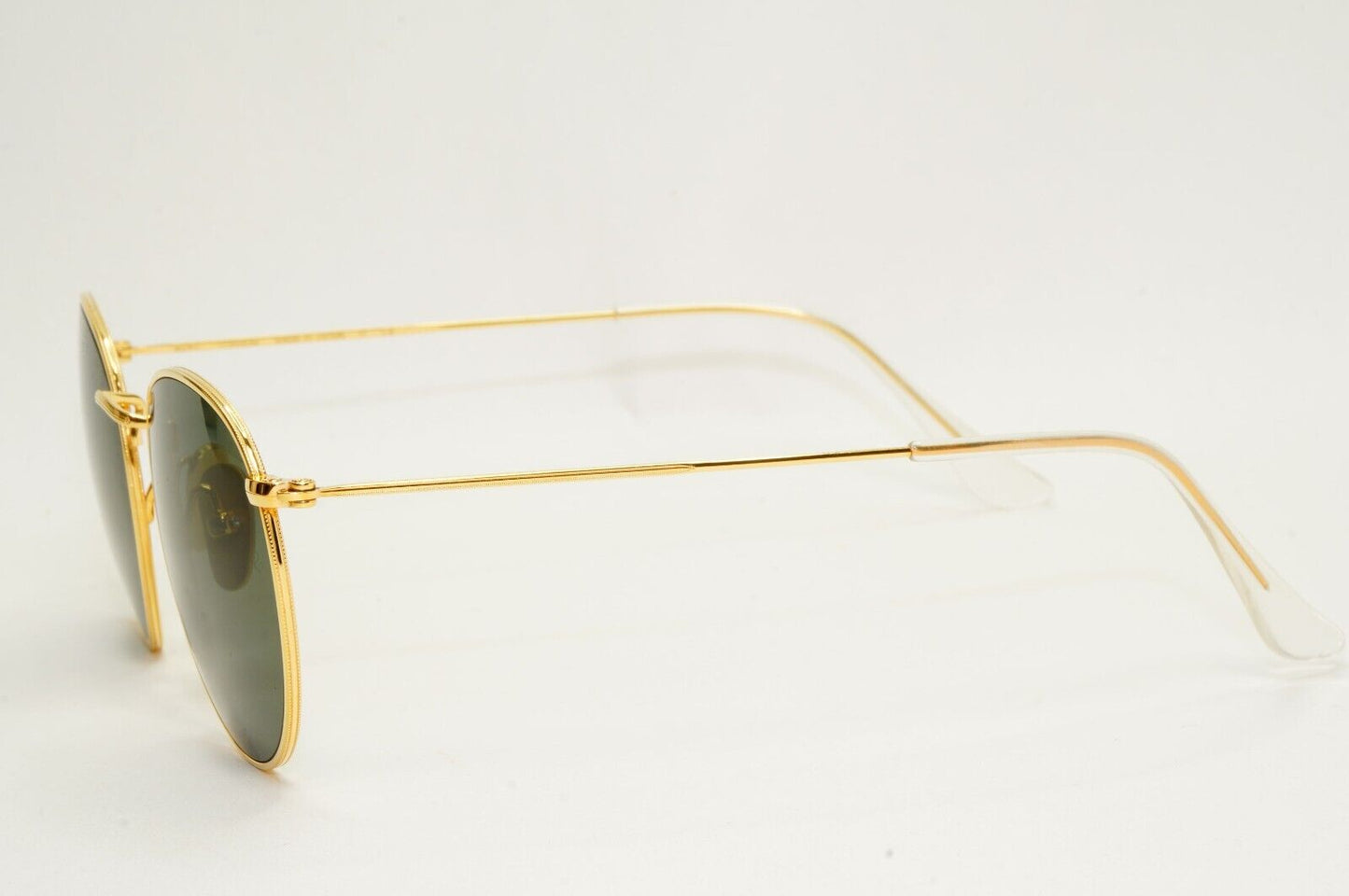 Ray-Ban Sunglasses Round Titanium Polarised Gold Green RB 8247 9216/58 50mm