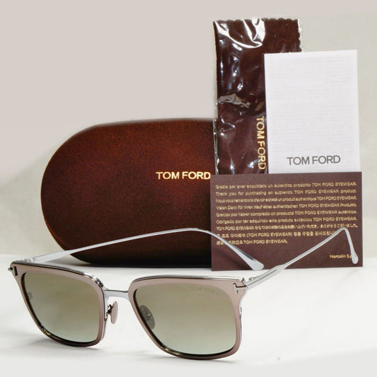 Tom Ford Sunglasses Hayden Titanium Ruthenium Grey FT0831 TF 831 12Q 54mm