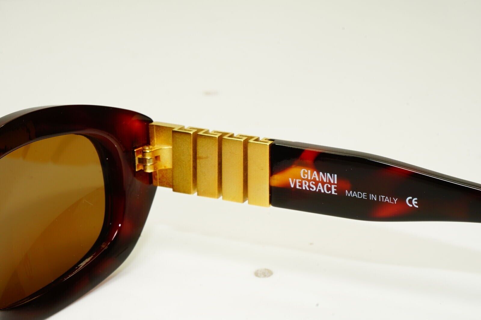 Gianni Versace Sunglasses 1996 Vintage Brown Gold Medusa MOD 481/B COL 900