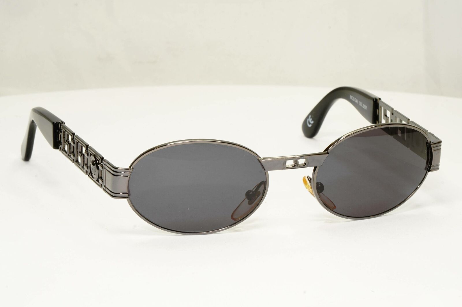 Gianni Versace 1996 Vintage Gunmetal Medusa Metal Sunglasses MOD S43 COL 89M