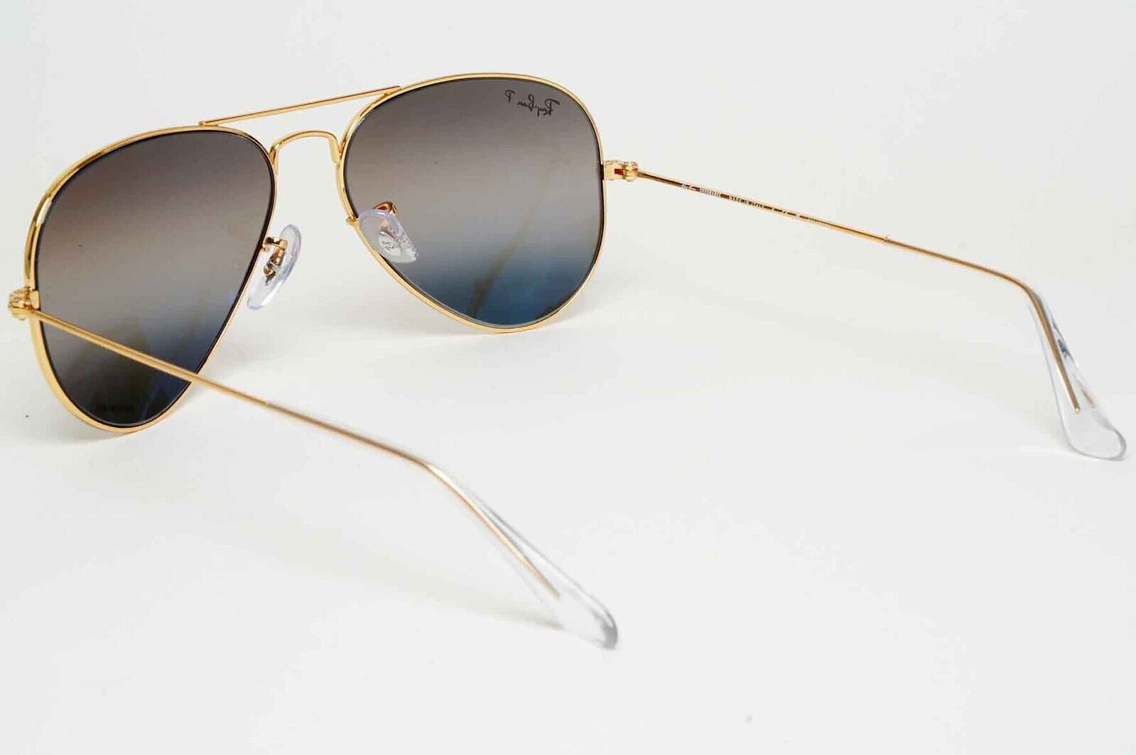 Ray-Ban Sunglasses Aviator Polarised Chromance Gold Silver RB 3025 9196/G3 55mm