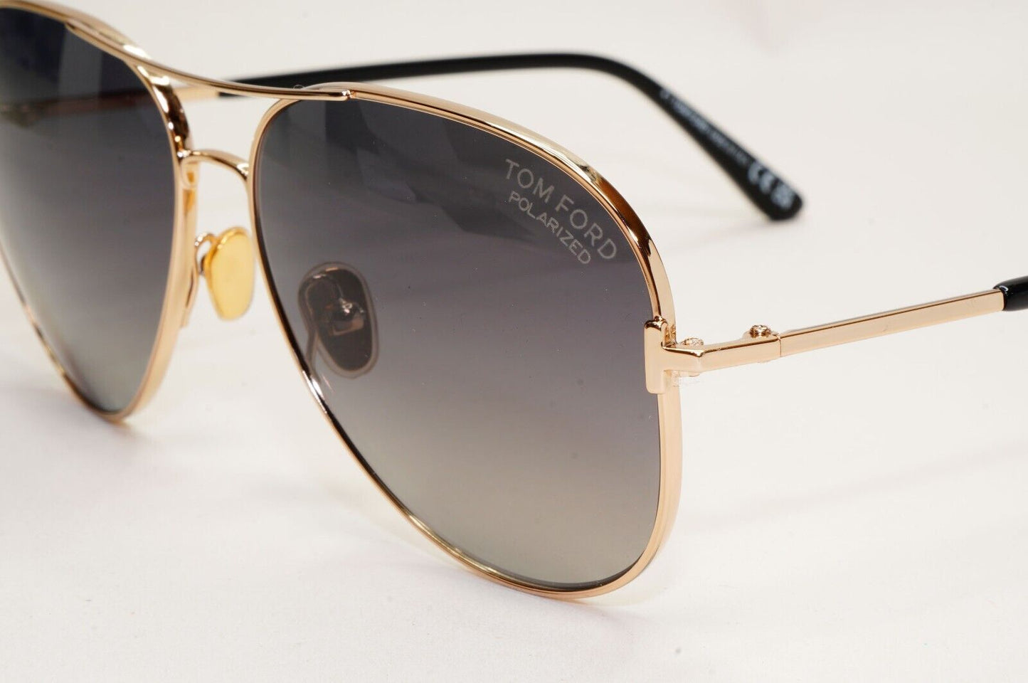 Tom Ford Sunglasses Clark Polarised Gold Grey Pilot FT0823 TF 823 28D 59mm